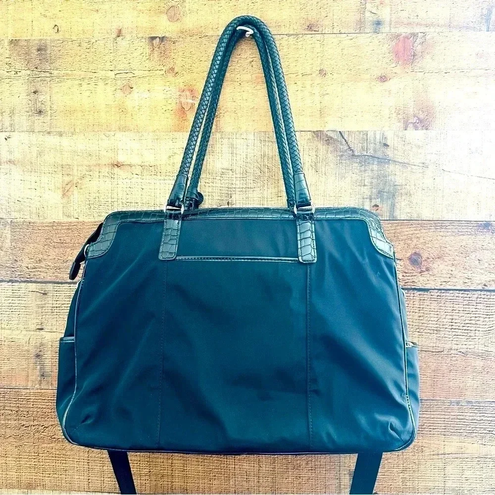 NWOT Brighton Nylon/Leather Maxwell Smart Tote